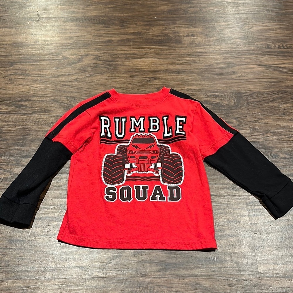 Boys Red Graphic Long-sleeve Tee Size 4T